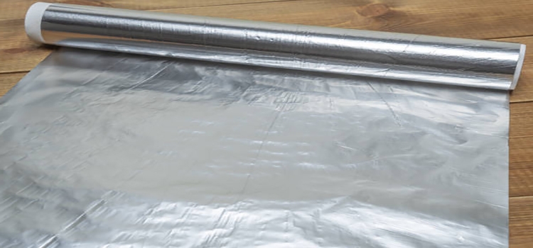 unrolled roll of aluminum foil for baking