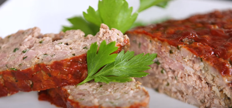 meatloaf with celery leaves