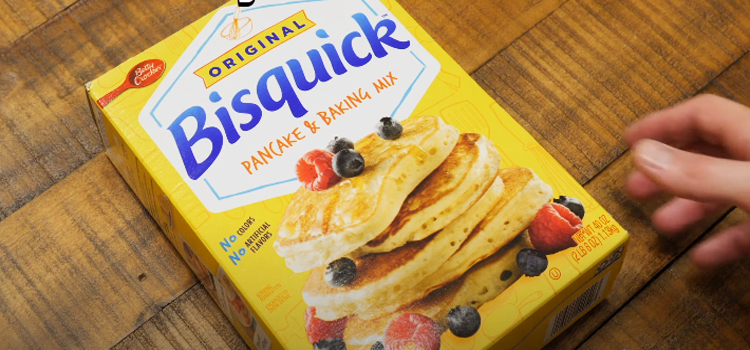 Bisquick Box on a Wooden Table