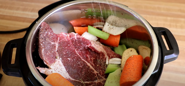 Instant Pot Frozen Steak and Vegetables