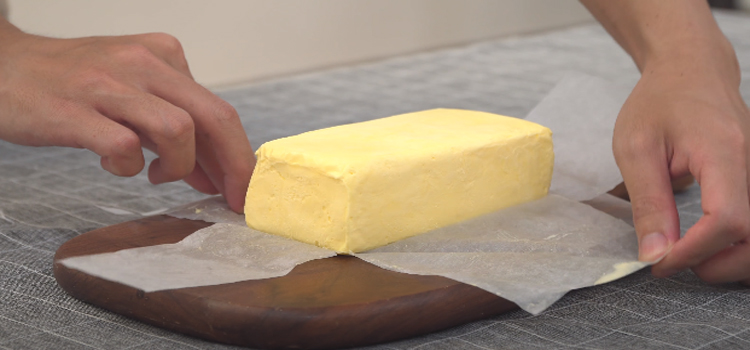 Unwrapping a butter