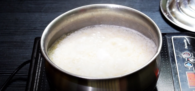 Cooking Rice in an Induction Cooktop