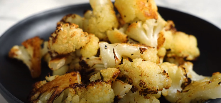 roasted cauliflower on a plate