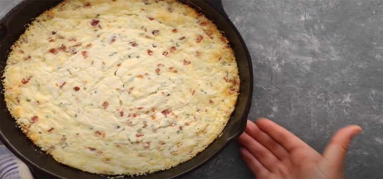 Bacon Blue Cheese Dip on a pan