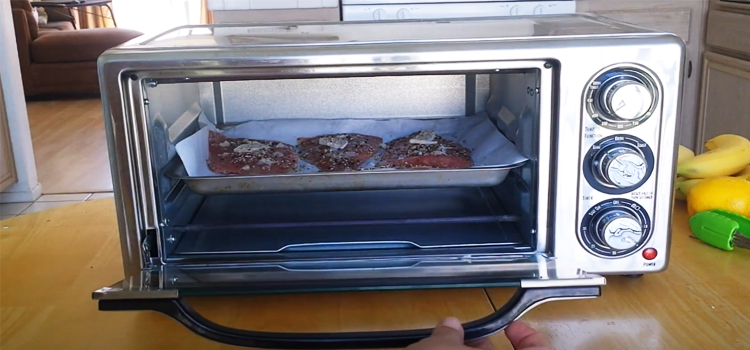 Baking Salmom Steaks on a toaster oven