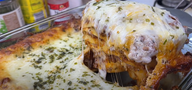 Beefy Cheesy Lasagna