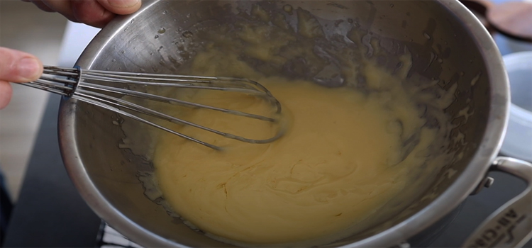 mayonnaise on a stainless bowl