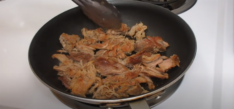 pork carnitas on a pan