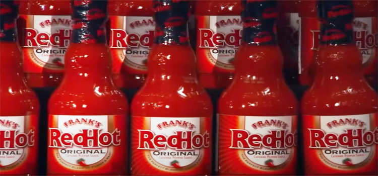 Bottles of Frank's Red Hot Sauce