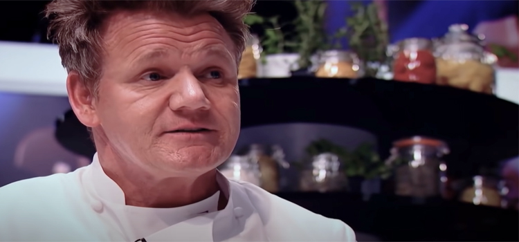 Close Up Shot of Chef Gordon Ramsay