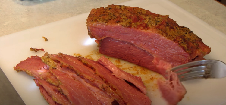 Corned Beef on a Chopping Board