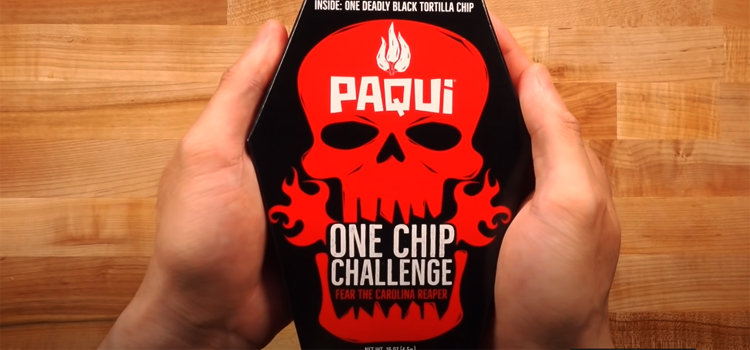 Hand Holding Pack of The One Chip Challenge