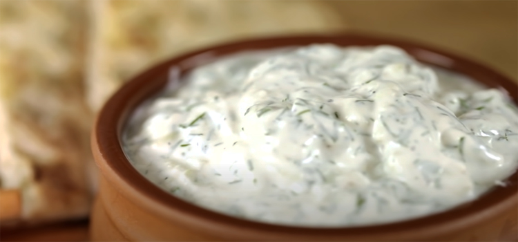 Tzatziki Sauce on a Bowl