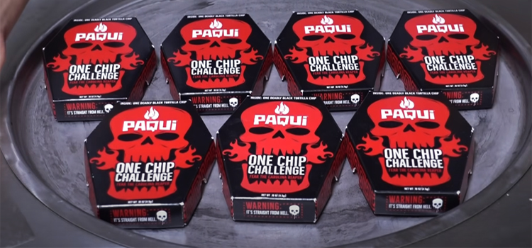 boxes of Paqui One Chip Challenge