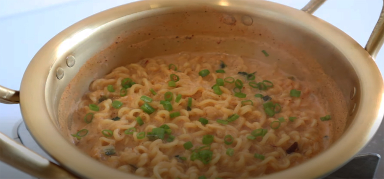 creamy cheese spicy ramen