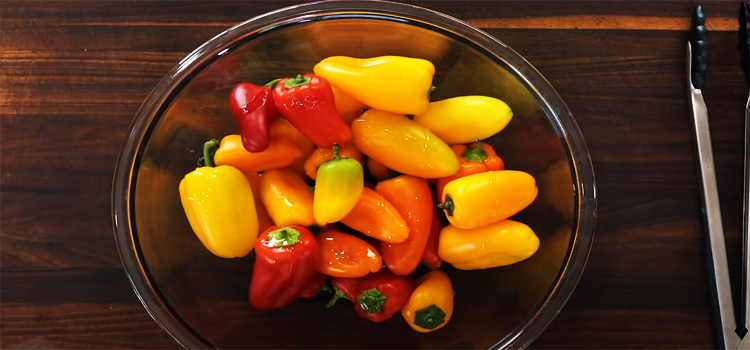 peppers on a bowl