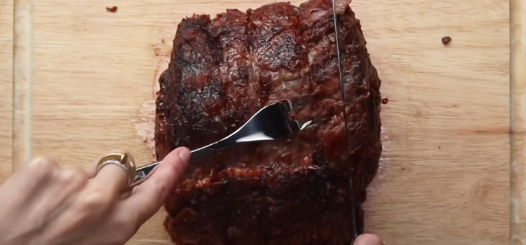 slicing prime rib