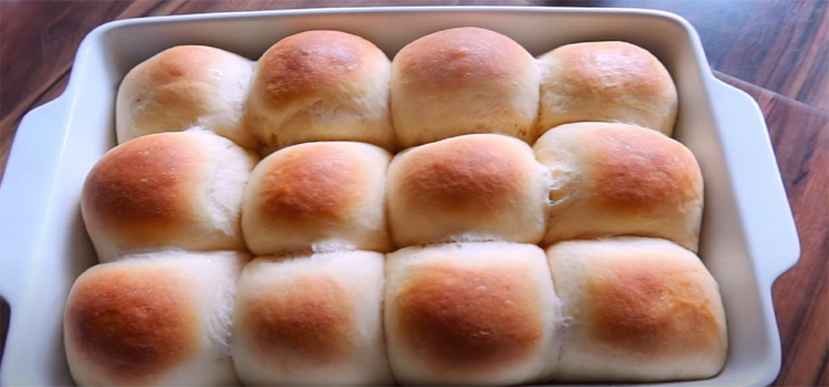 Bread Rolls on a Baking Dish