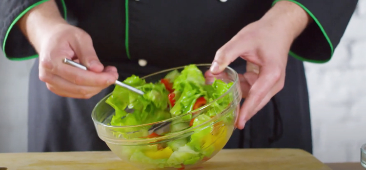 Chef Making Salad