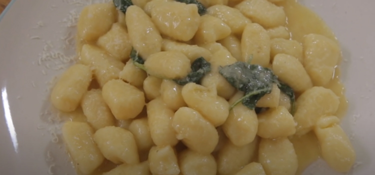 Close Up Shot of Creamy Gnocchi