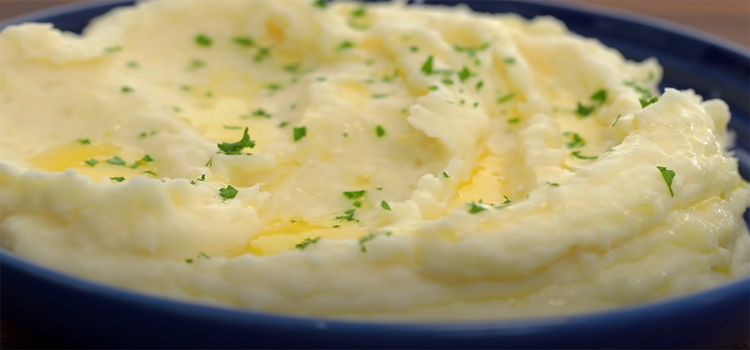 Close Up Shot of Mashed Potatoes