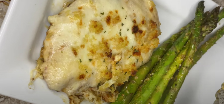 Longhorn Parmesan Crusted Chicken with Asparagus on the side