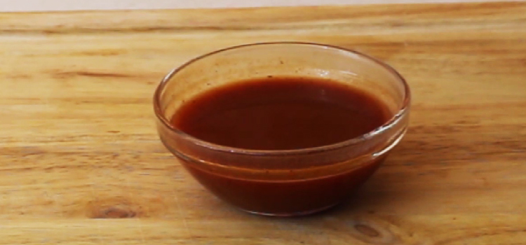 Red Sauce on a Glass Bowl