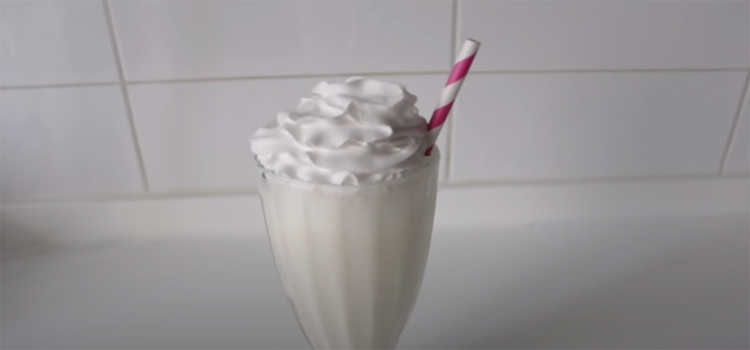 Vanilla Milkshake with Cream on Top