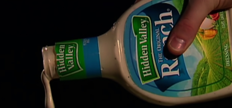 Bottle of Hidden Valley Greek Yogurt Ranch Dressing