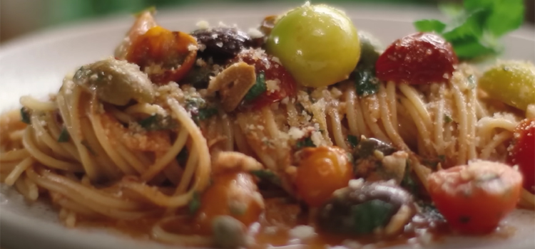 Close Up Shot of an Italian Pasta Dish