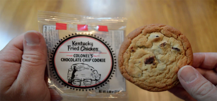 Hand Holding Kentucky Fried Chicken Chocolate Chip Cookies