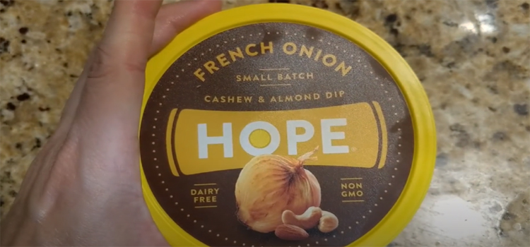 Hope Foods Cashew & Almond, French Onion Dip on a Tub