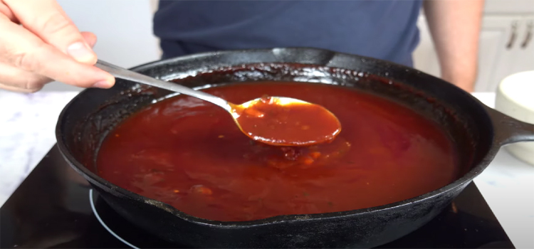 BBQ Sauce on a Pan