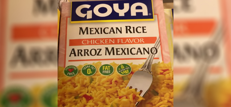 Box of Goya Mexican Rice Mix