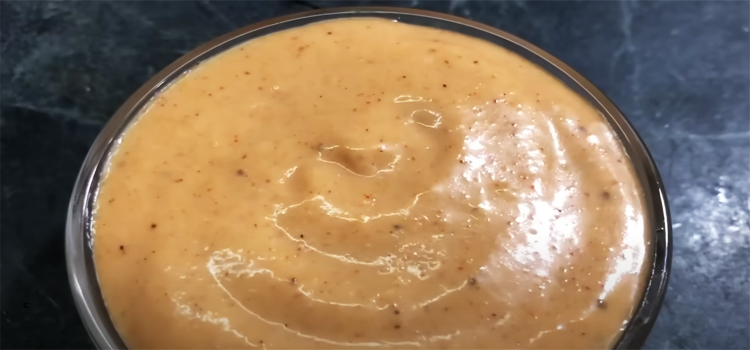 Burger Sauce on a Glass Bowl