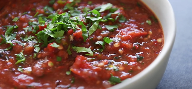 Close Up Shot of Salsa