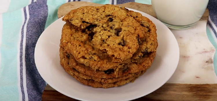 Oatmeal Raisin Cookies on a White Plate