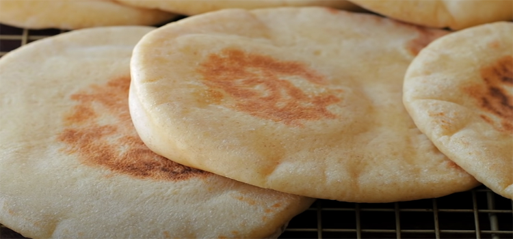 Pita Bread on a Rack