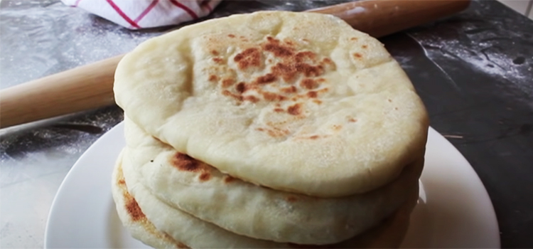 Stacked of Pita Bread