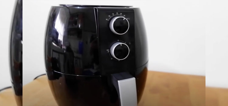 Air Fryer on a Wooden Table