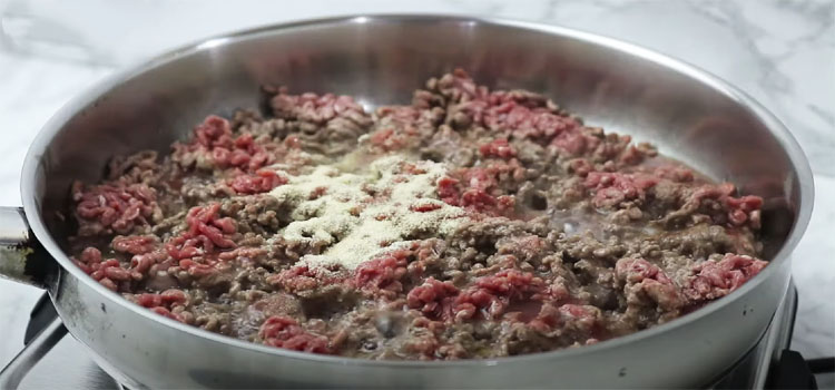 Cooking Ground Beef on a Pan