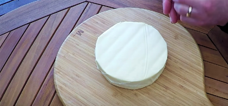 Cotija Cheese on a Wooden Board