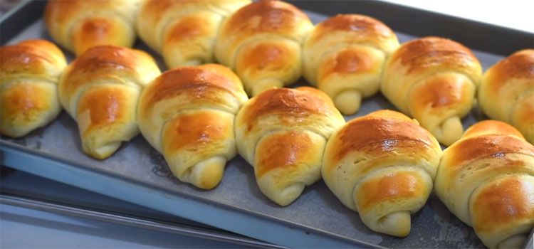 Freshly Baked Rolls on a Pan