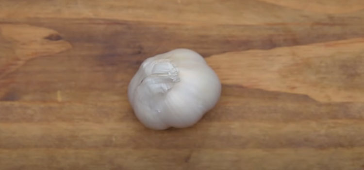 Garlic on a Wooden Board