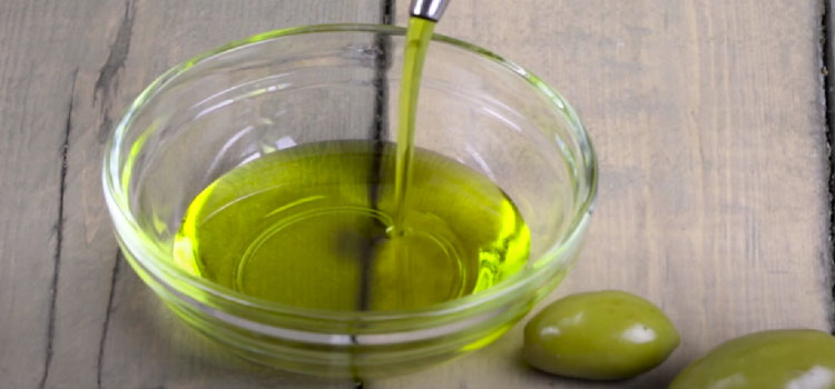 Olive Oil on a Glass Bowl