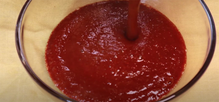 Red Sauce on a Glass Bowl