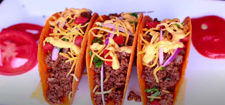 Top View Image of Beef Tacos