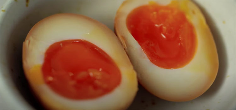 Clolse Up Image of Soy Sauce Egg