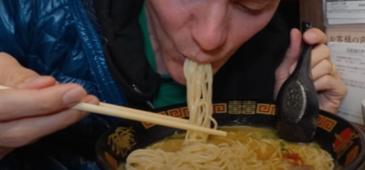 Man Eating Ramen