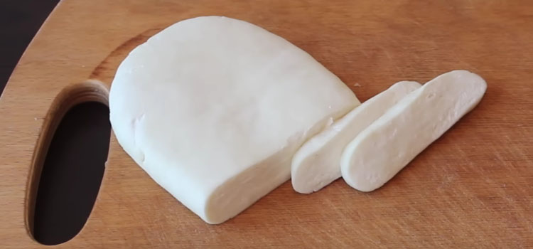 Mozzarella on a Wooden Board